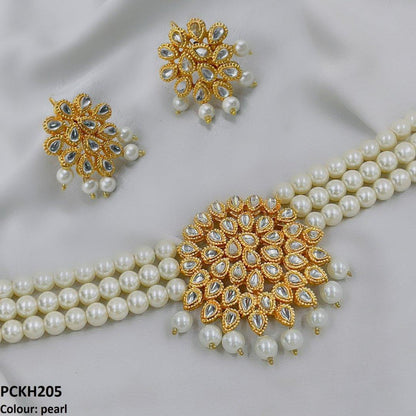 PCKH205 FRN Tear Pearl Choker Set