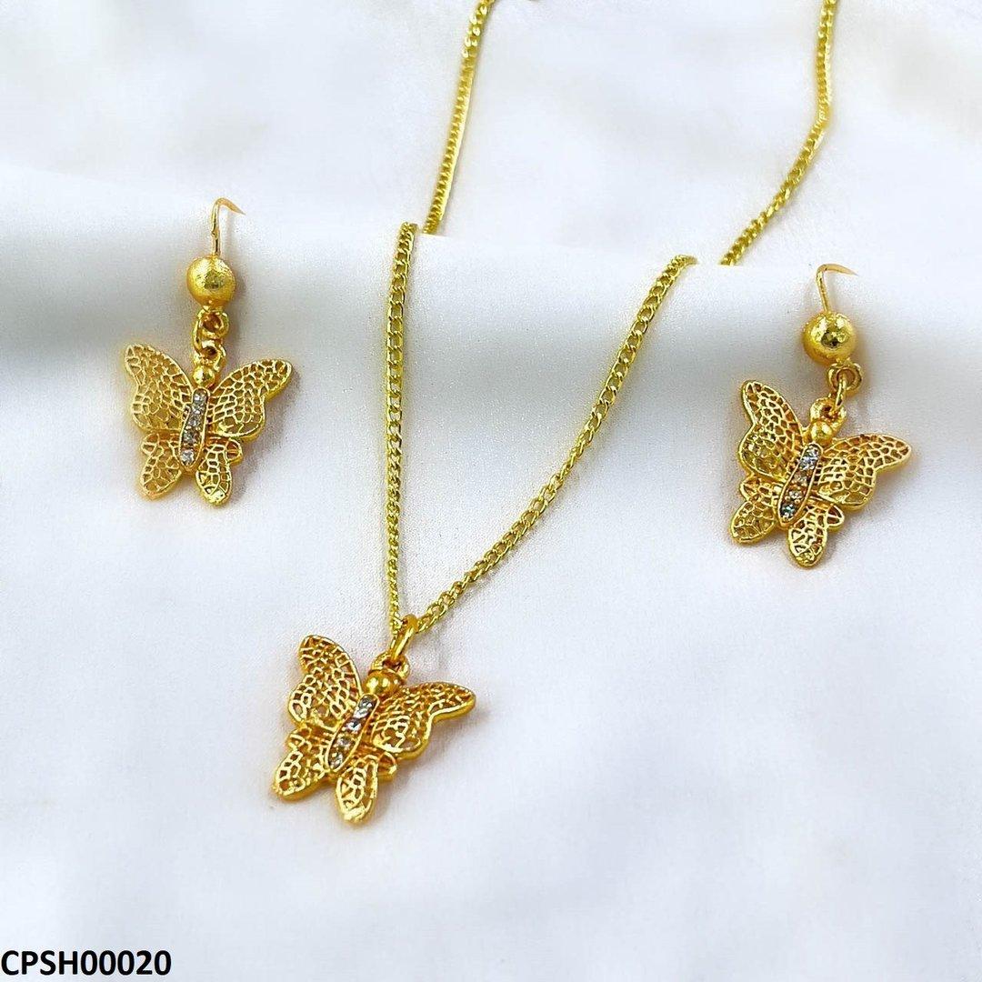 CPSH00020 FRN Butterfly Pendent Set -CPSH