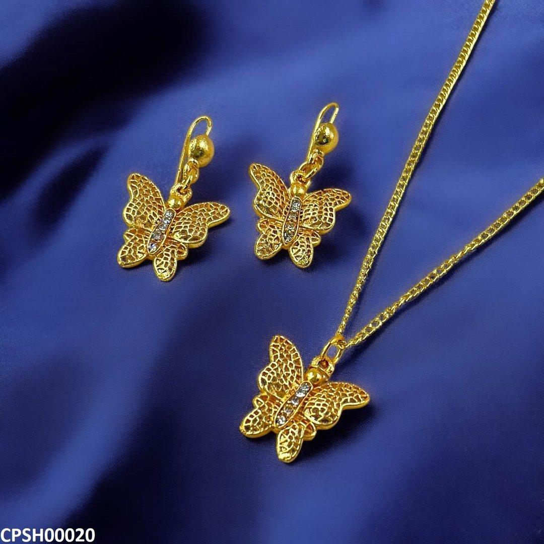 CPSH00020 FRN Butterfly Pendent Set -CPSH