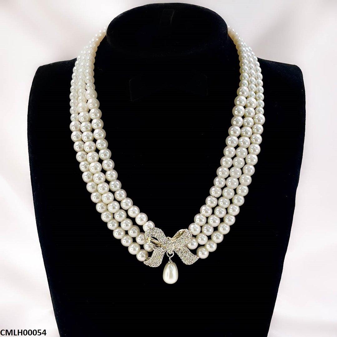 CMLH00054 SDQ Bow Batch Pearl Mala - CMLH
