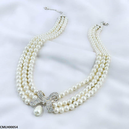 CMLH00054 SDQ Bow Batch Pearl Mala - CMLH